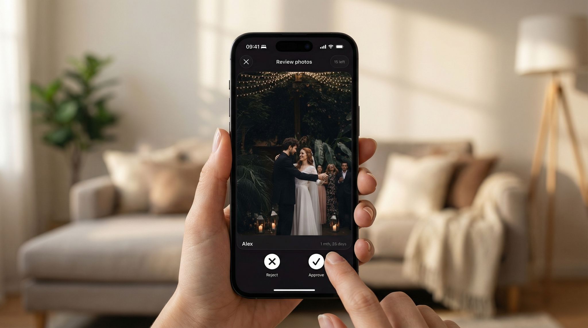 Review and approve photos